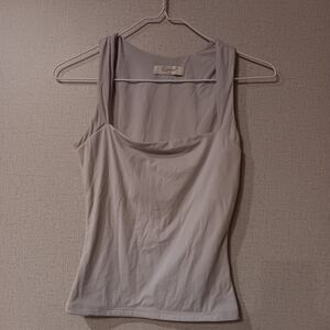 Qinsen Elegant Gray Camisole Top